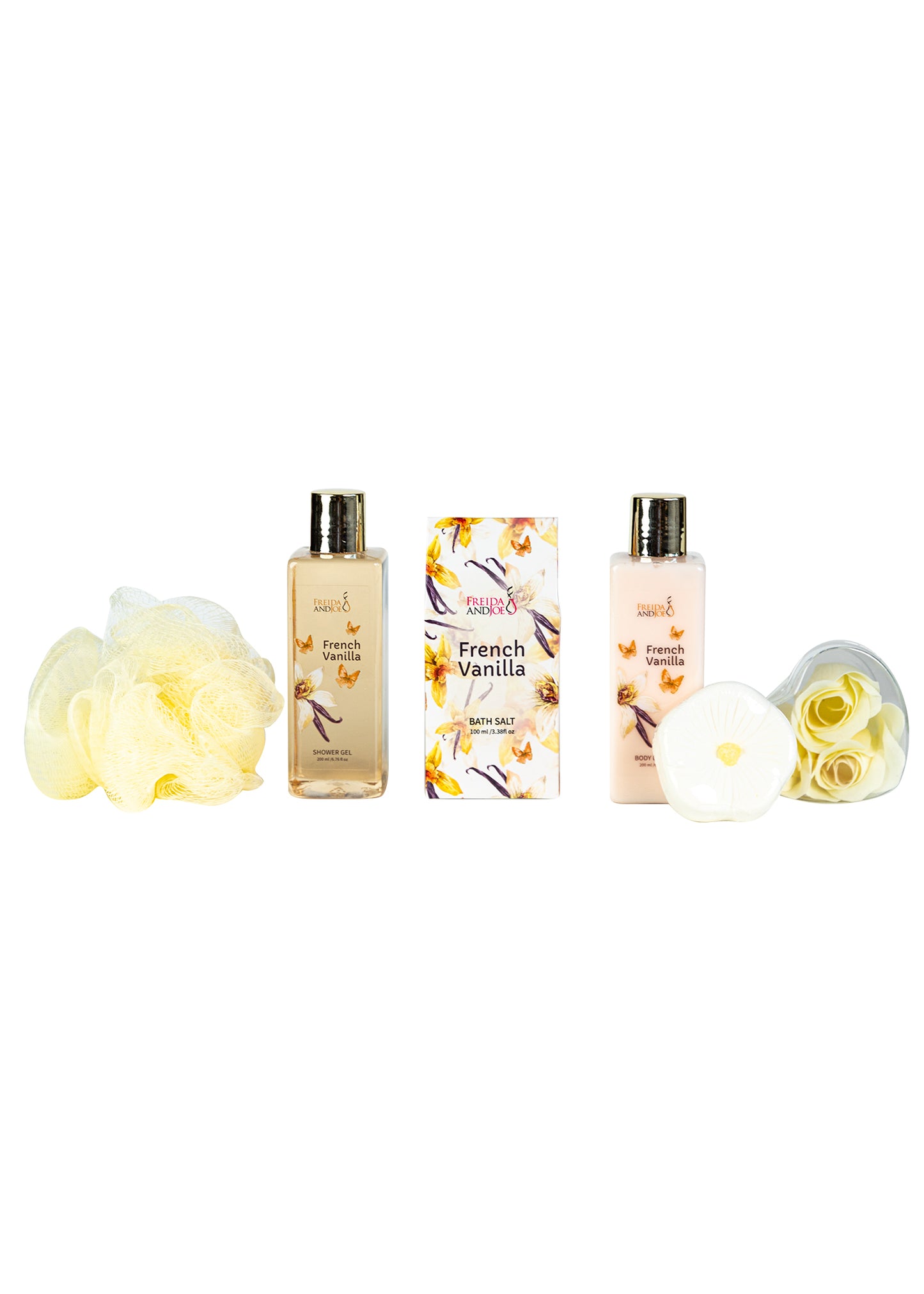 Elegant French Vanilla Bath Set Gold High Heel Shoe Luxurious Spa Gift Perfect for Gifting, Pampering, & Home Decor