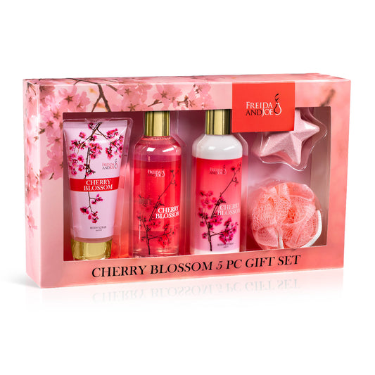 Cherry Blossom 5-Piece Bath and Body Gift Box Set