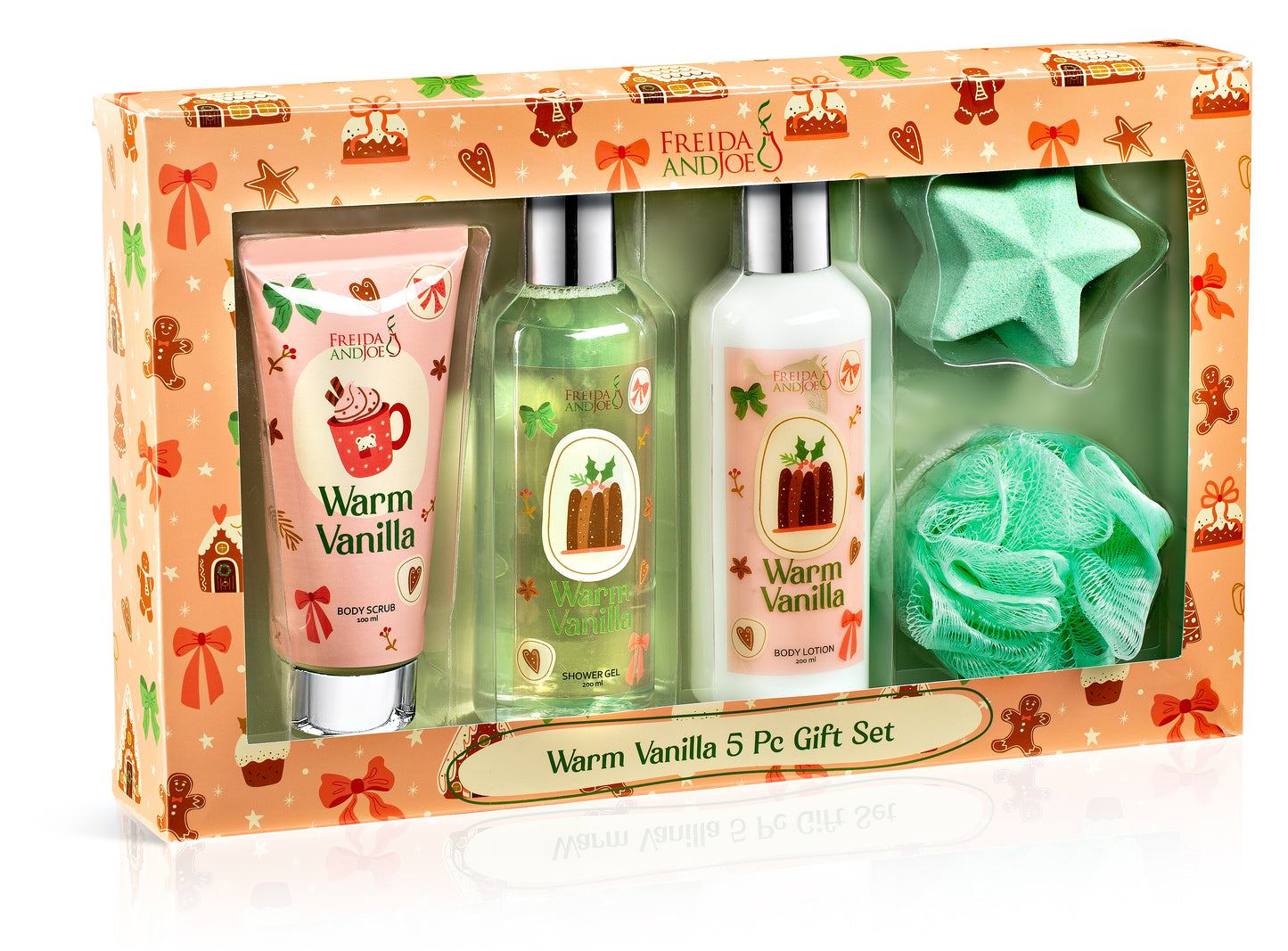 Warm Vanilla Fragrance 5-Piece Bath and Body Collection Gift Box