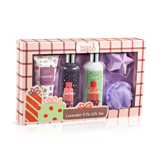 Lavender Fragrance 5-Piece Bath and Body Collection Gift Box