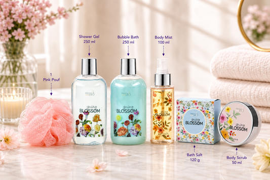 Spring Blossom Spa Gift Basket for Women – Mother’s Day Bath & Body Gift Set