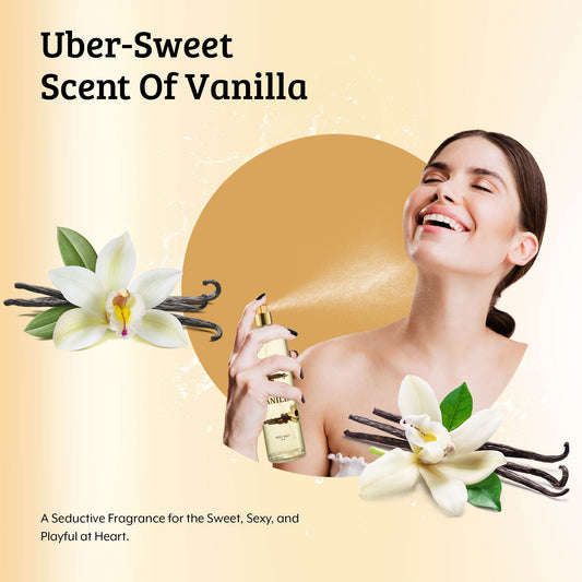 French Vanilla Fragrance Body Mist in 8oz Spray Bottle