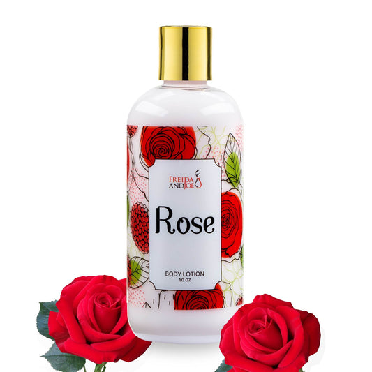 Rose Fragrance Body Lotion in 10oz Bottle