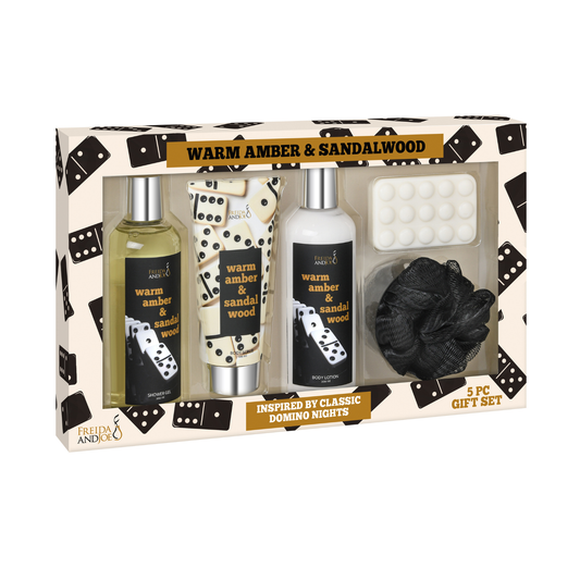 Warm Woody & Sandalwood Gift Box - 5piece Bath and Body Collection