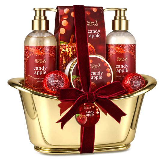 Freida & Joe Gold Bathtub Bath & Body Candy Apple Gold Tub Set - 6pc