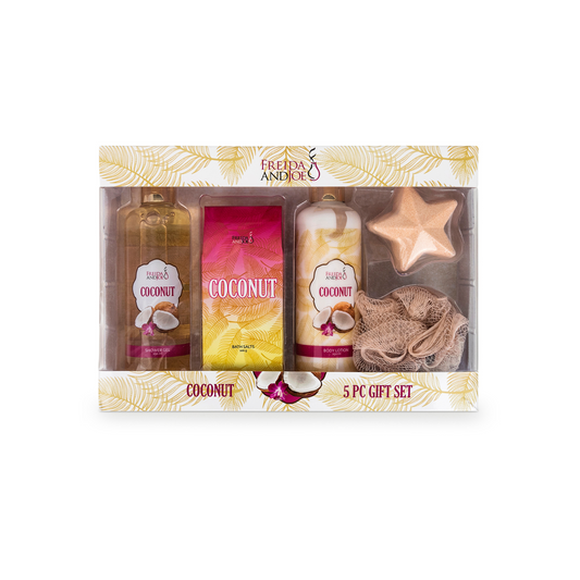 Coconut Fragrance 5-Piece Bath and Body Gift Box