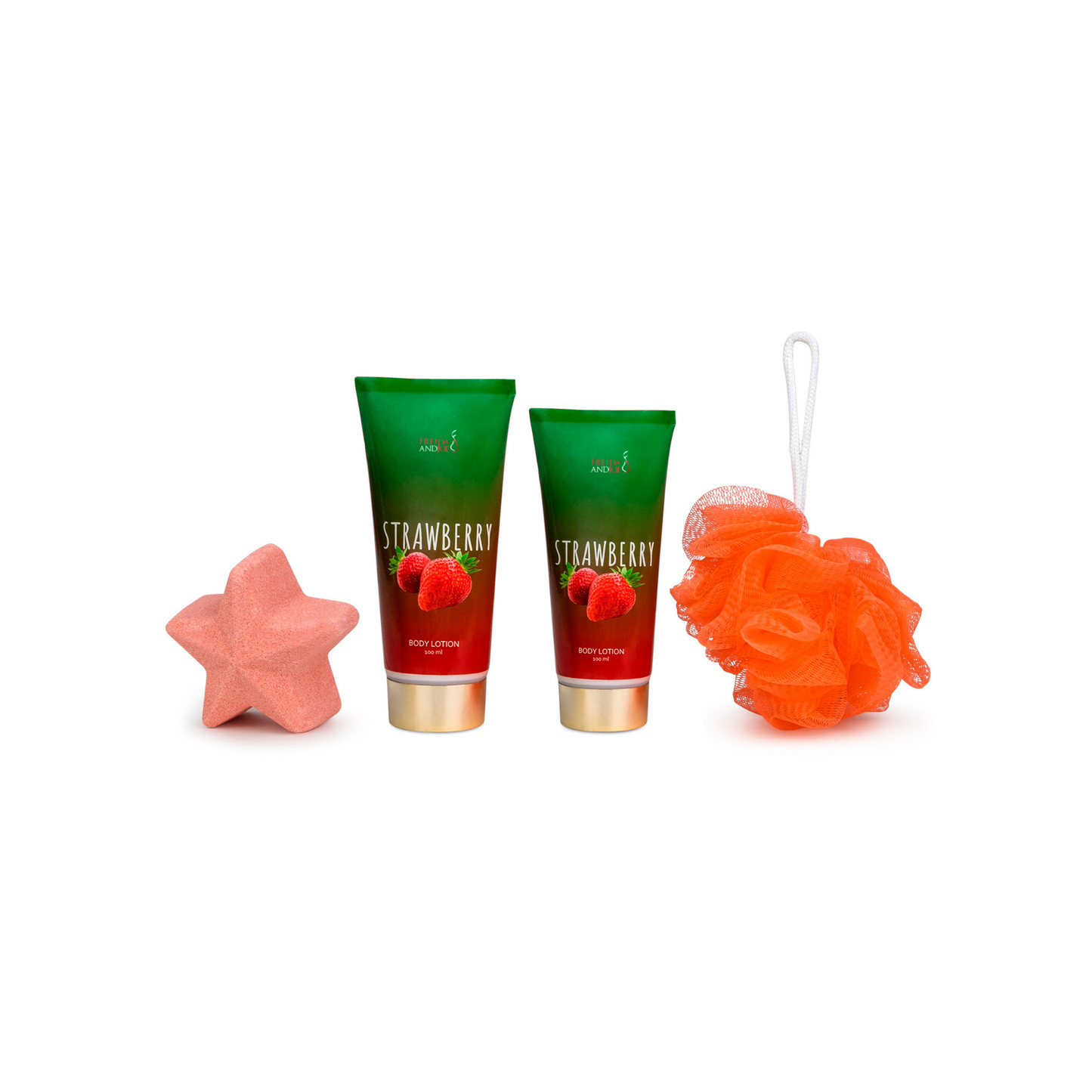 Strawberry Fragrance 4-Piece Bath and Body Gift Box
