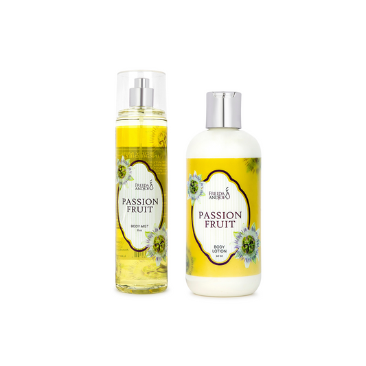 Passion Fruit Fragrance 10oz Body Lotion and 8oz Body Mist Spray Bundle