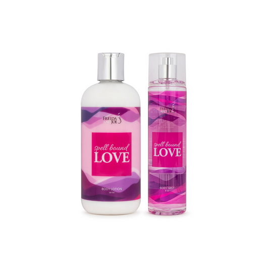 Spell Bound Love Fragrance 10oz Body Lotion and 8oz Body Mist Spray Bundle