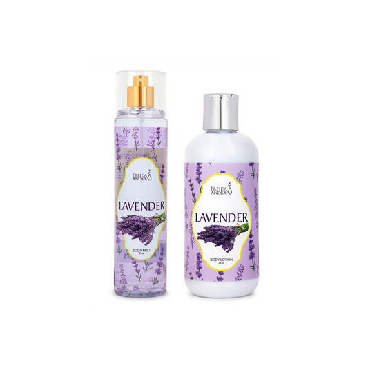 Lavender Fragrance 10oz Body Lotion and 8oz Body Mist Spray Bundle