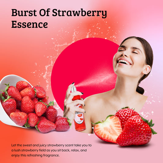 Strawberry Fragrance Body Mist in 8oz Spray Bottle