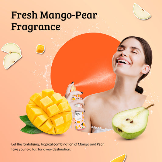Mango Pear Fragrance Body Mist in 8oz Spray Bottle