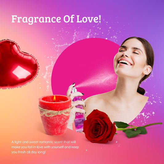 Spell Bound Love Fragrance Body Mist in 8oz Spray Bottle