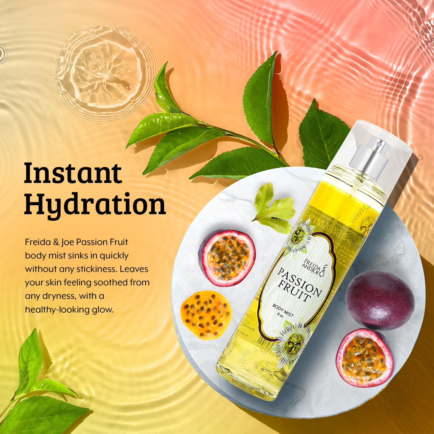 Passion Fruit Fragrance Body Mist in 8oz Spray Bottle