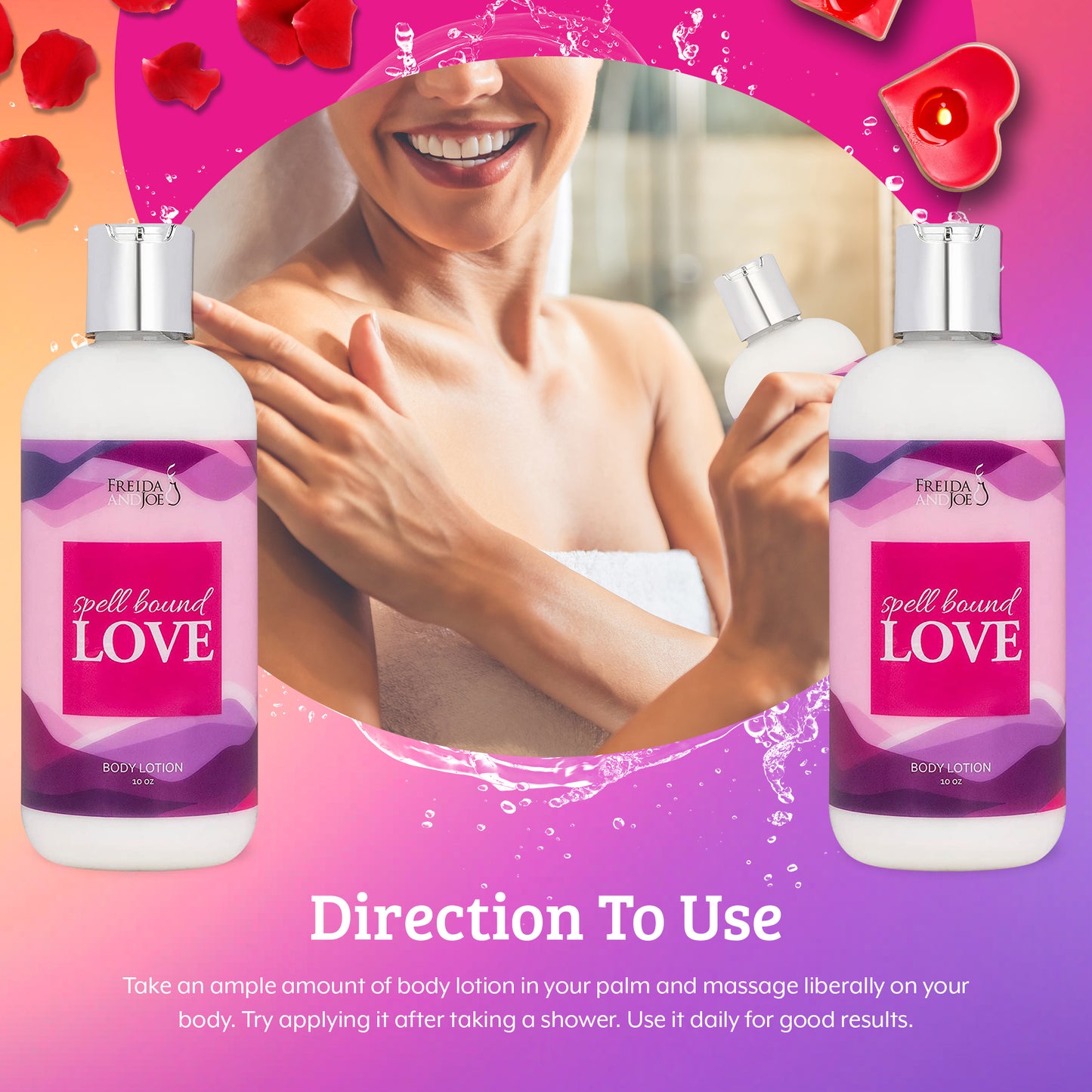 Spell Bound Love Fragrance Body Lotion in 10oz Bottle