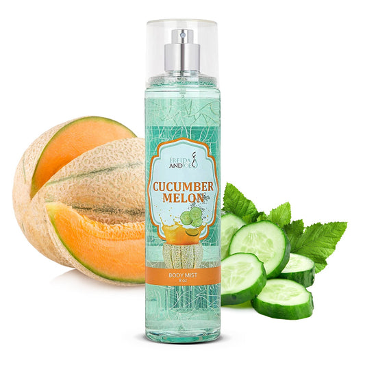 Cucumber Melon Fragrance Body Mist in 8oz Spray Bottle
