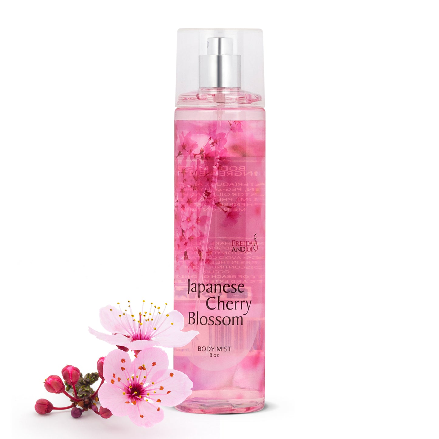 Japanese Cherry Blossom Fragrance Body Mist in 8oz Spray Bottle