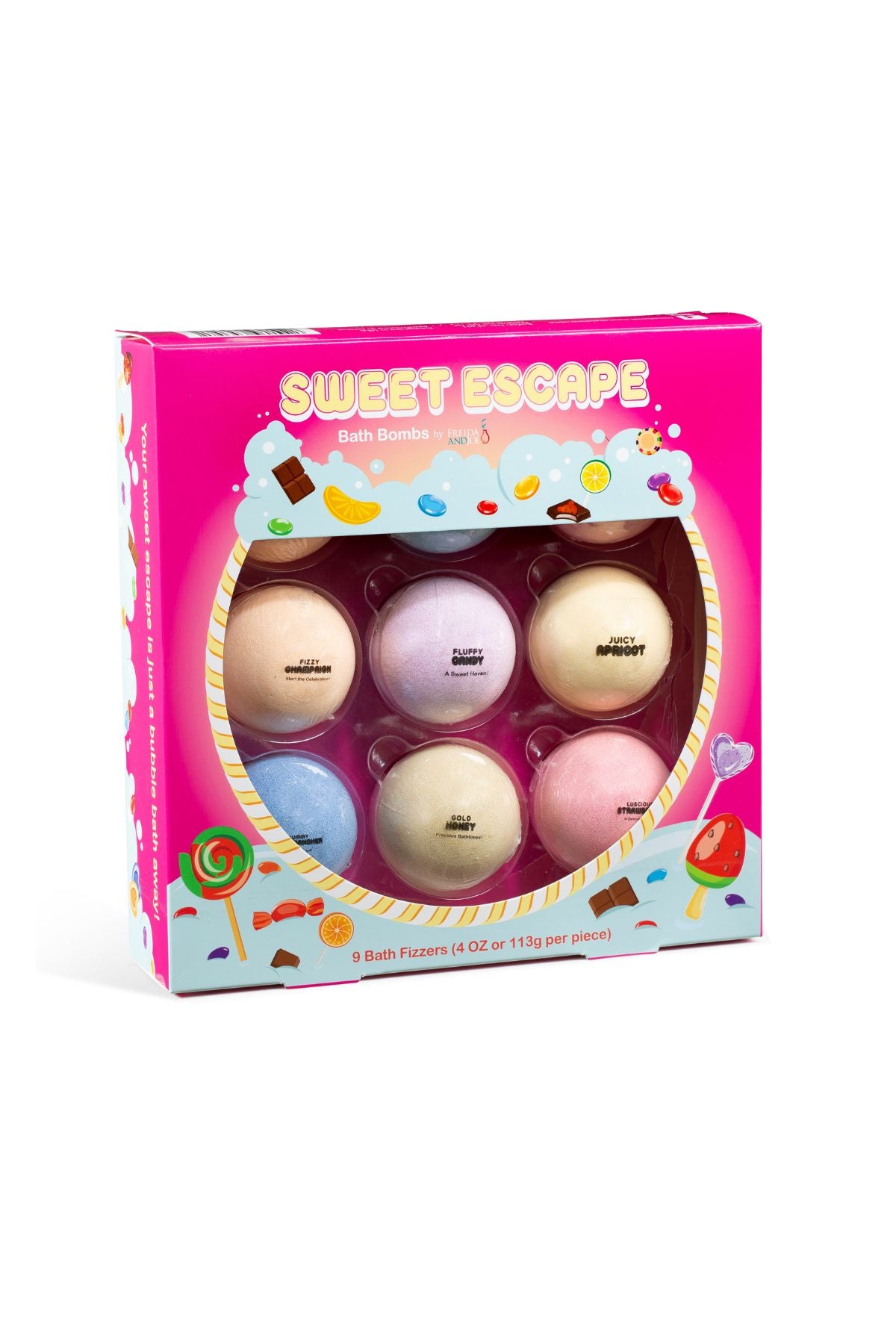 Sweet Escape 9pcs Bath Bomb Spa Gift Set