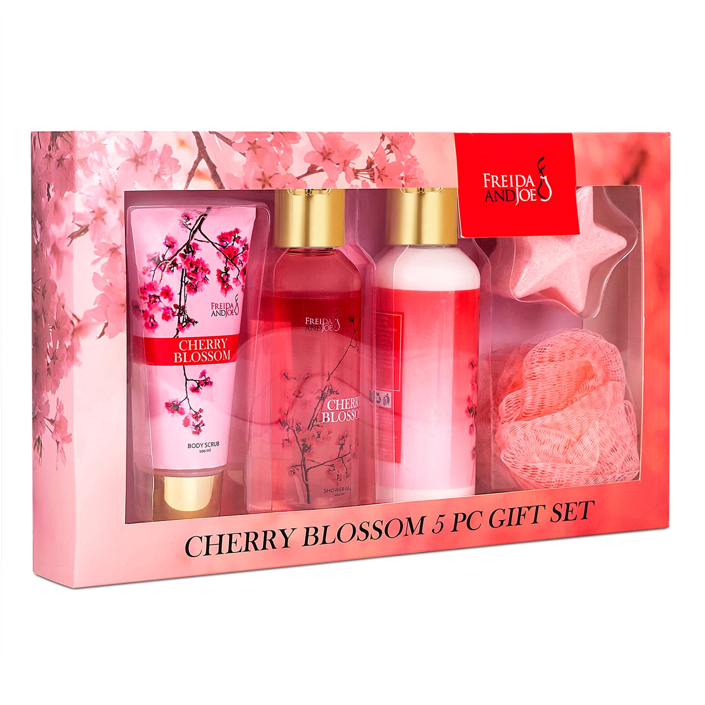 Cherry Blossom 5-Piece Bath and Body Gift Box Set