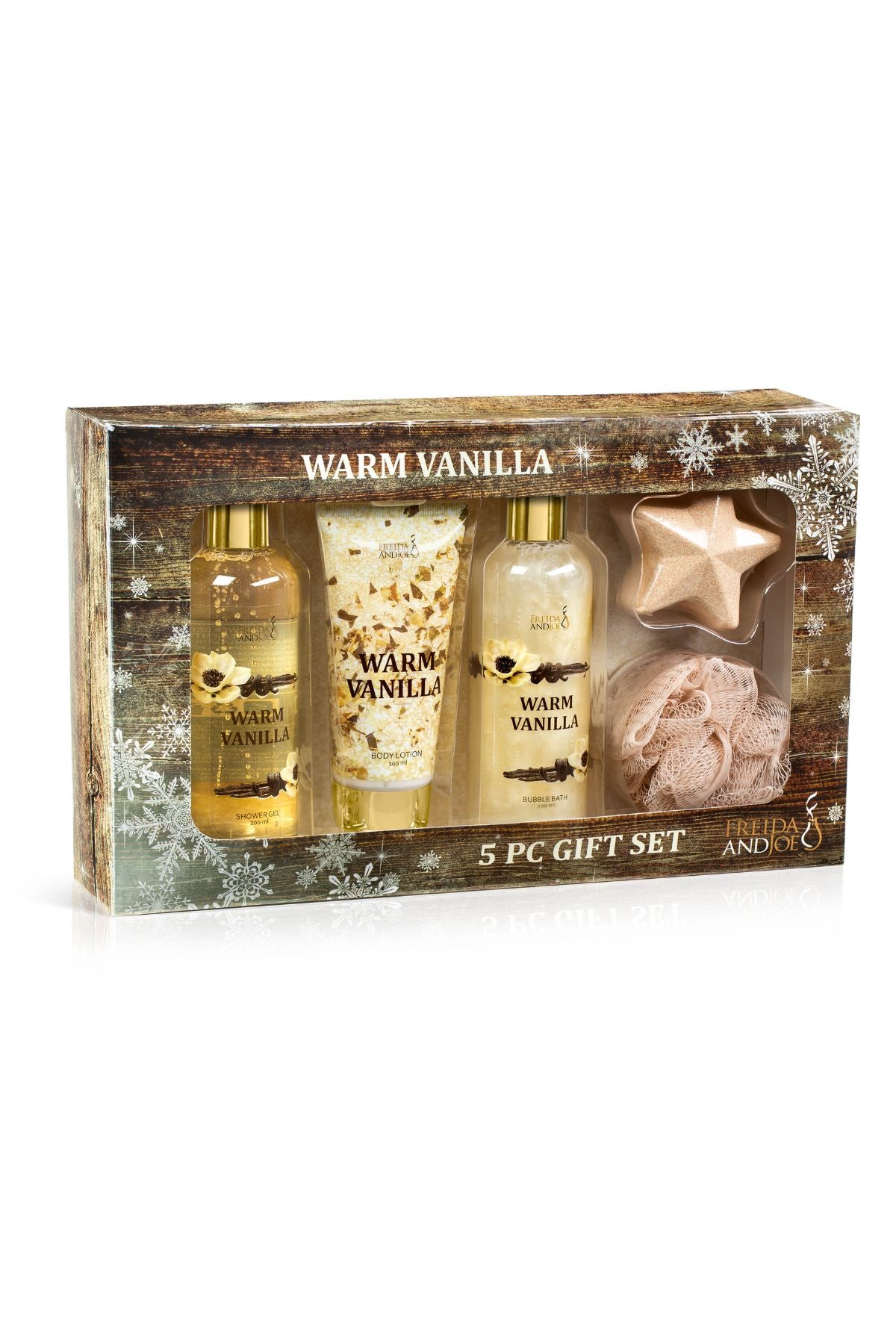 Warm Vanilla Fragrance 5-Piece Bath and Body Gift Box