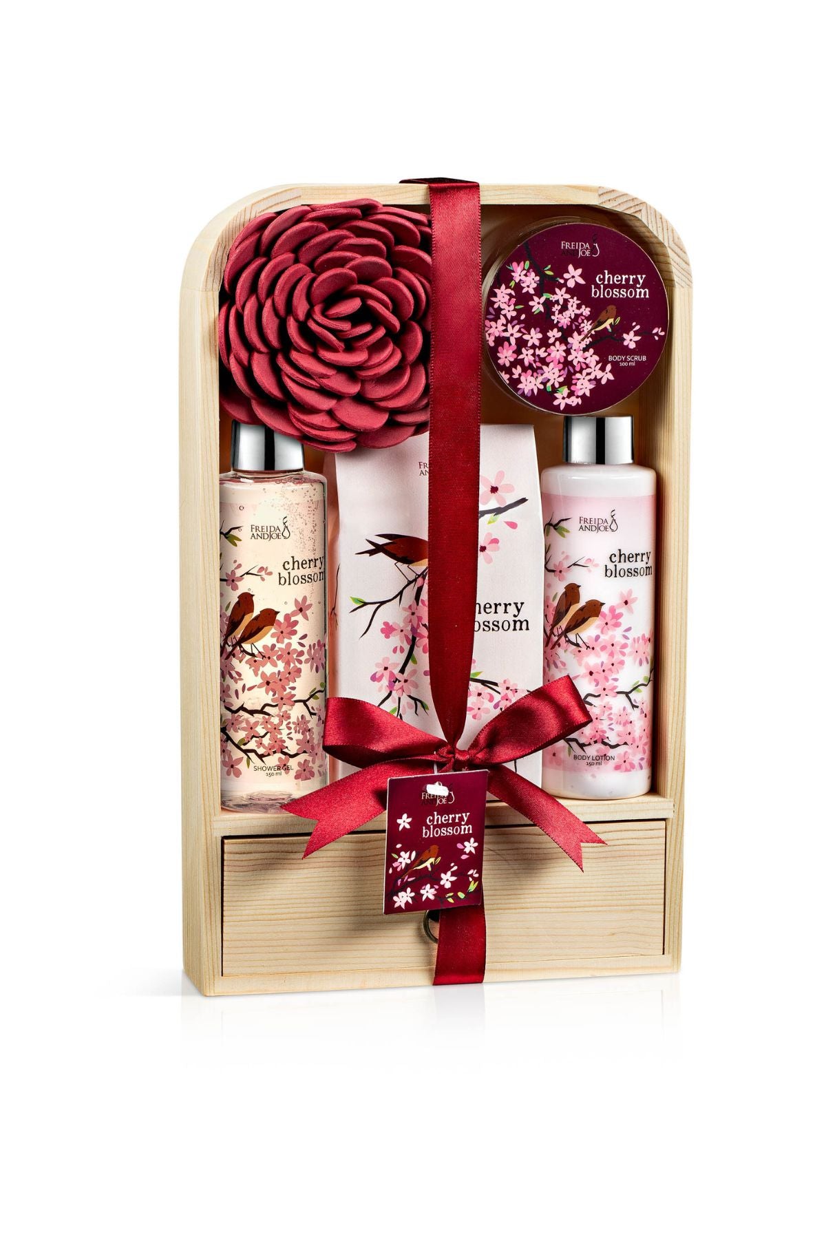 Elegant Modern Cherry Blossom Bath and Body Gift Set