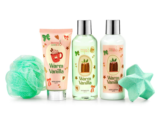 Warm Vanilla Fragrance 5-Piece Bath and Body Collection Gift Box