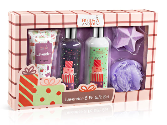 Lavender Fragrance 5-Piece Bath and Body Collection Gift Box