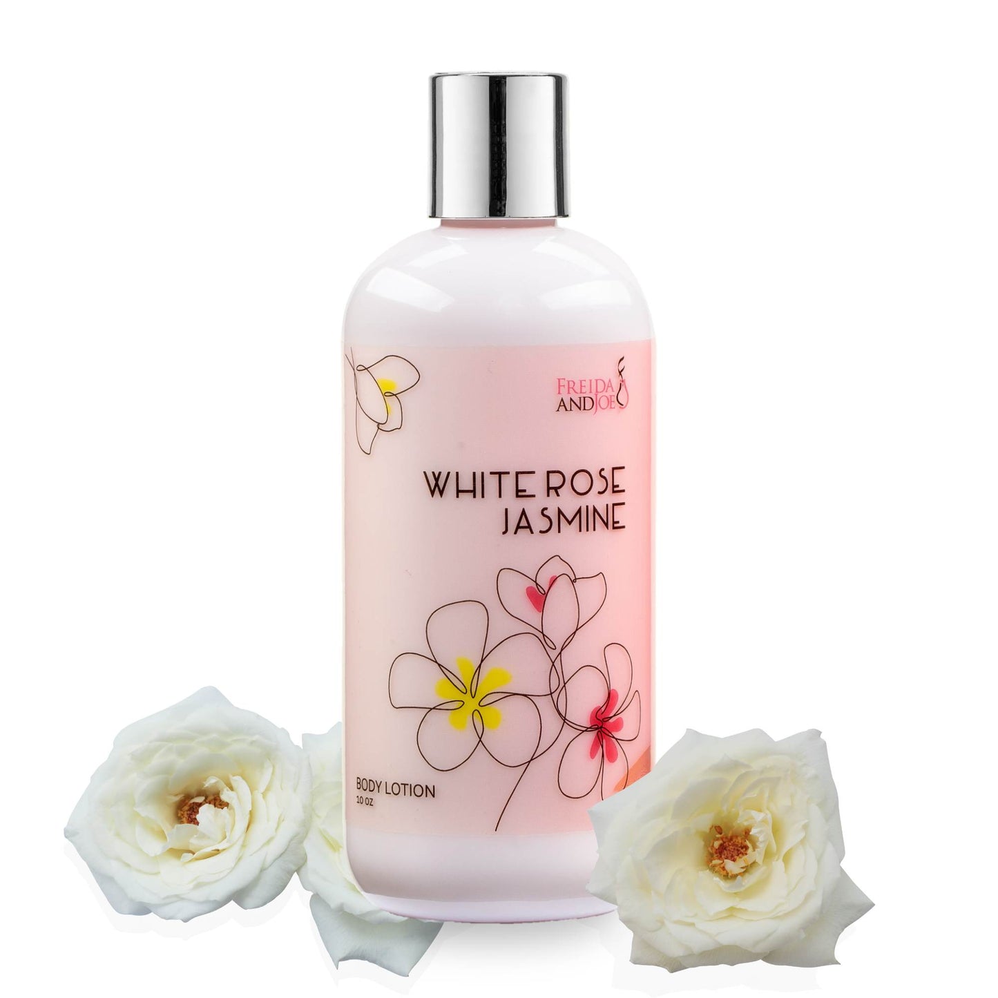 White Rose Jasmine Fragrance 10oz Body Lotion and 8oz Body Mist Spray Bundle