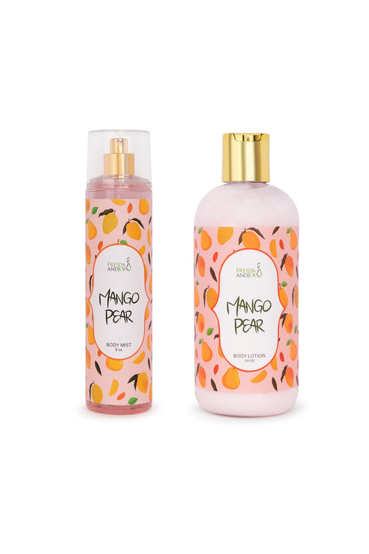 Mango Pear Fragrance 10oz Body Lotion and 8oz Body Mist Spray Bundle