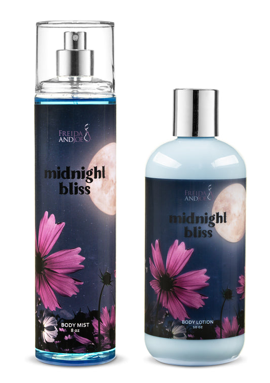 Midnight Bliss Fragrance 10oz Body Lotion and 8oz Body Mist Spray Bundle