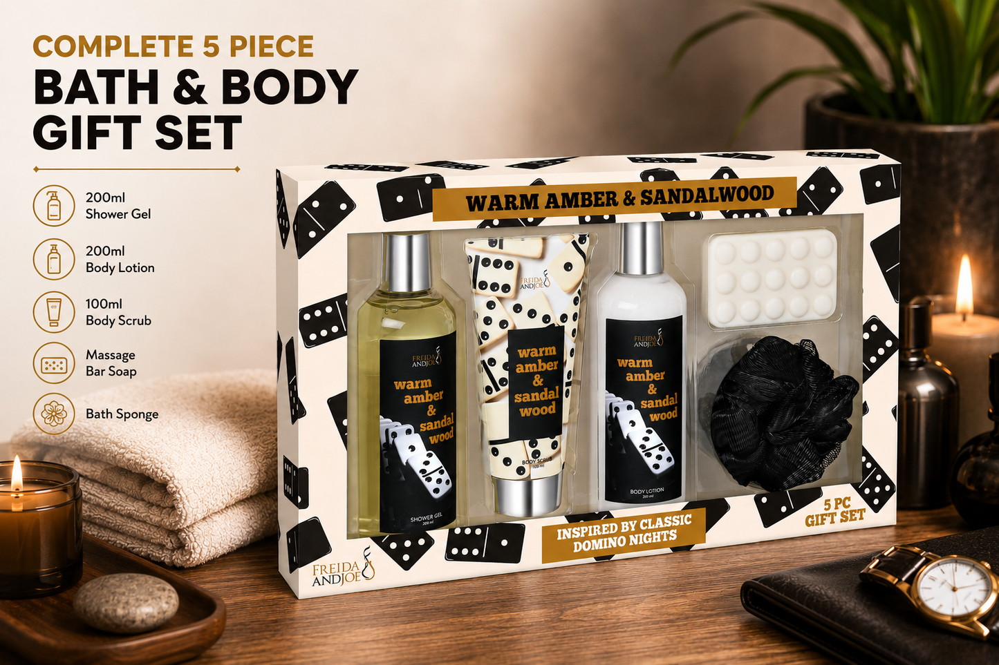 Warm Woody & Sandalwood Gift Box