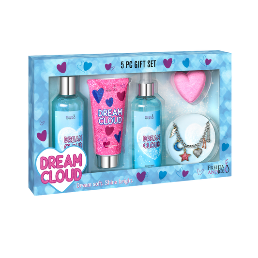 Dream Cloud Teen Spa Gift Set – Dream Soft, Shine Bright Cotton Candy  Bath and Body Collection
