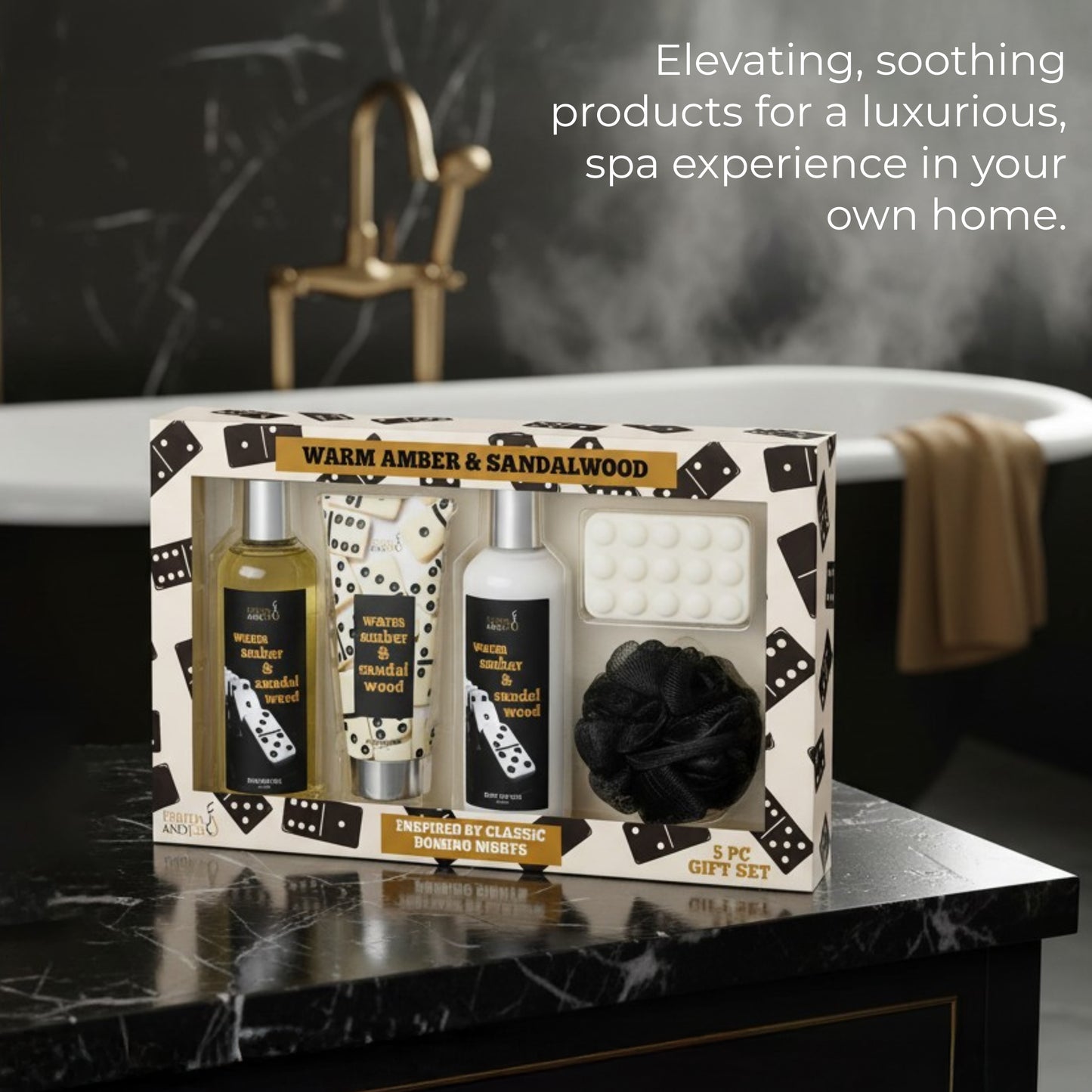 Warm Woody & Sandalwood Gift Box - 5piece Bath and Body Collection