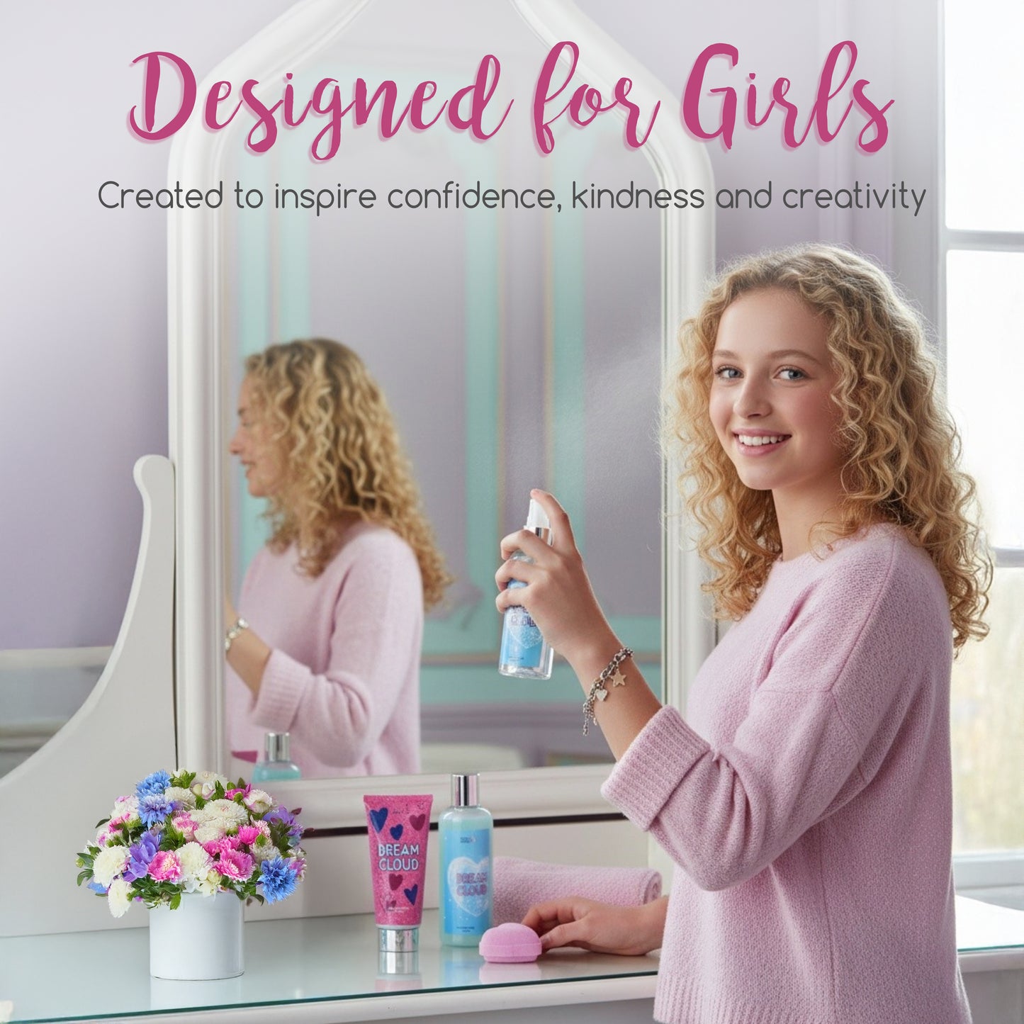 Dream Cloud Teen Spa Gift Set – 5piece Bath and Body Gift Set