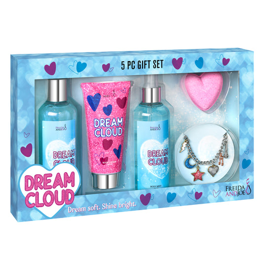 Dream Cloud Teen Spa Gift Set – Dream Soft, Shine Bright Cotton Candy  Bath and Body Collection