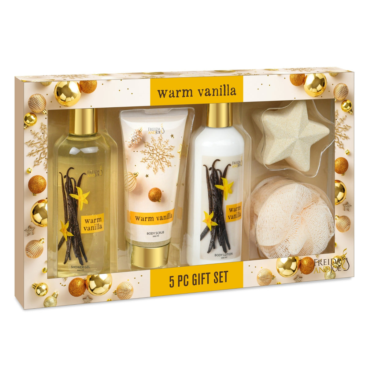 Freida & Joe Bath & Body Spa Warm Vanilla Box Set - 5pc