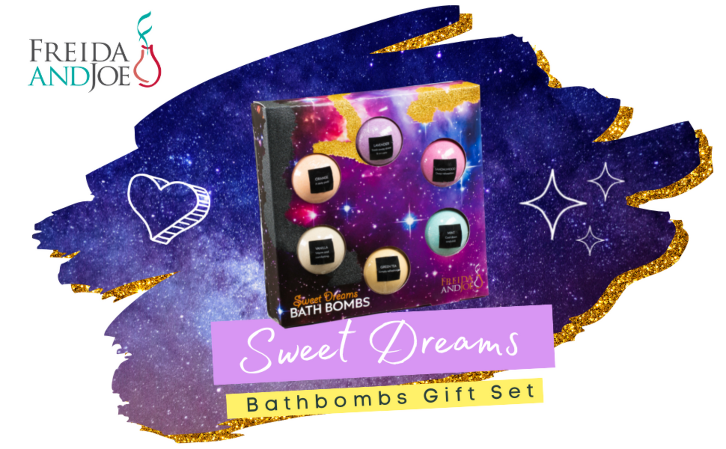Sweet Dreams 6 pcs Bath Bomb Spa Gift Set
