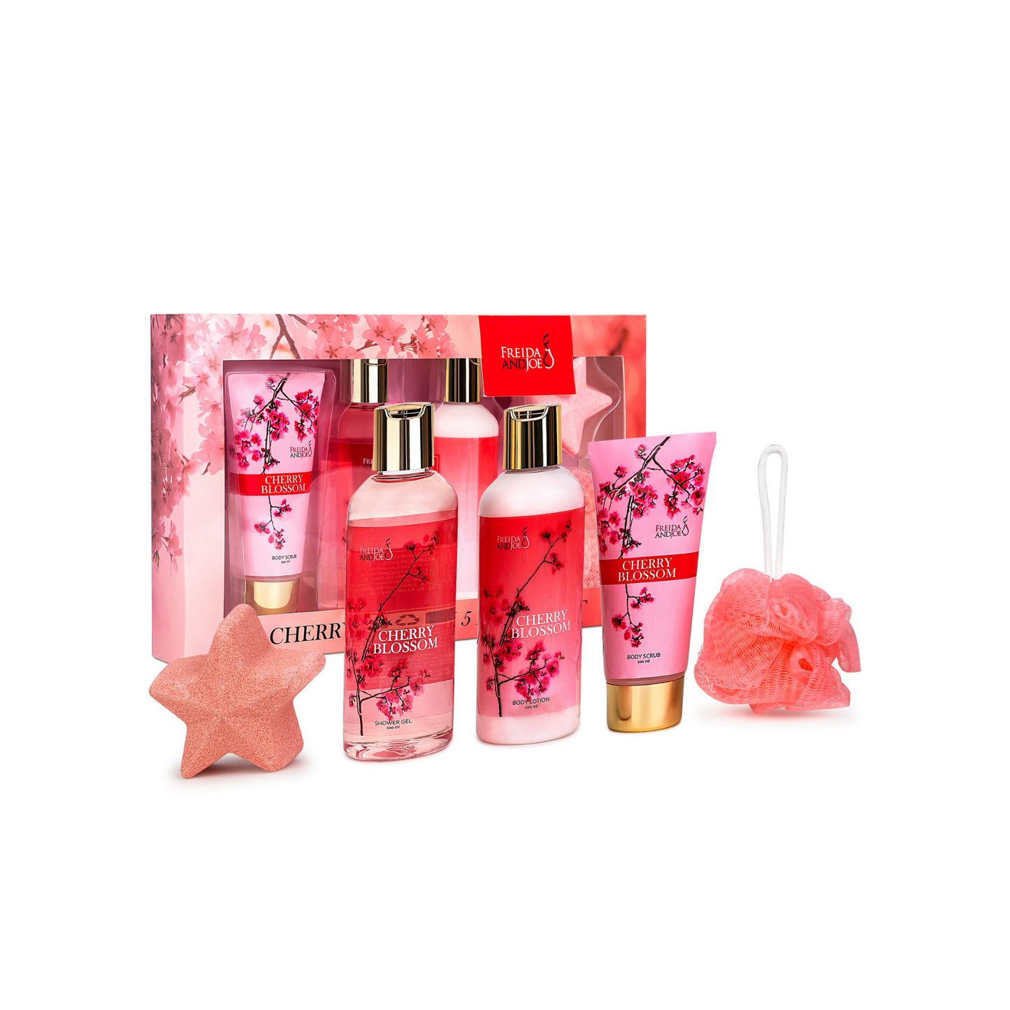 Cherry Blossom 5-Piece Bath and Body Gift Box Set