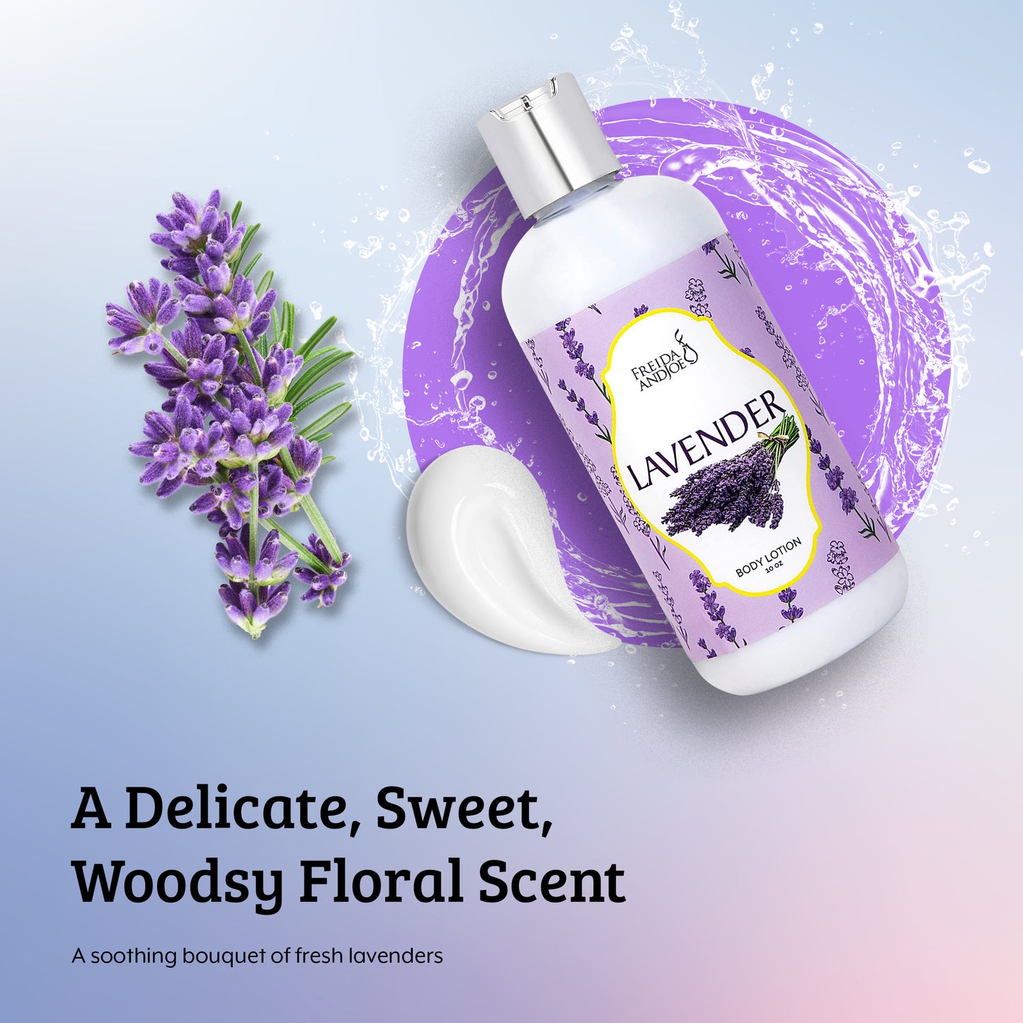 Lavender Fragrance Body Lotion in 10oz Bottle
