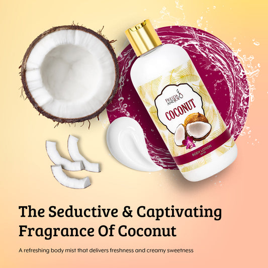 Coconut Fragrance Body Lotion in 10oz Bottle