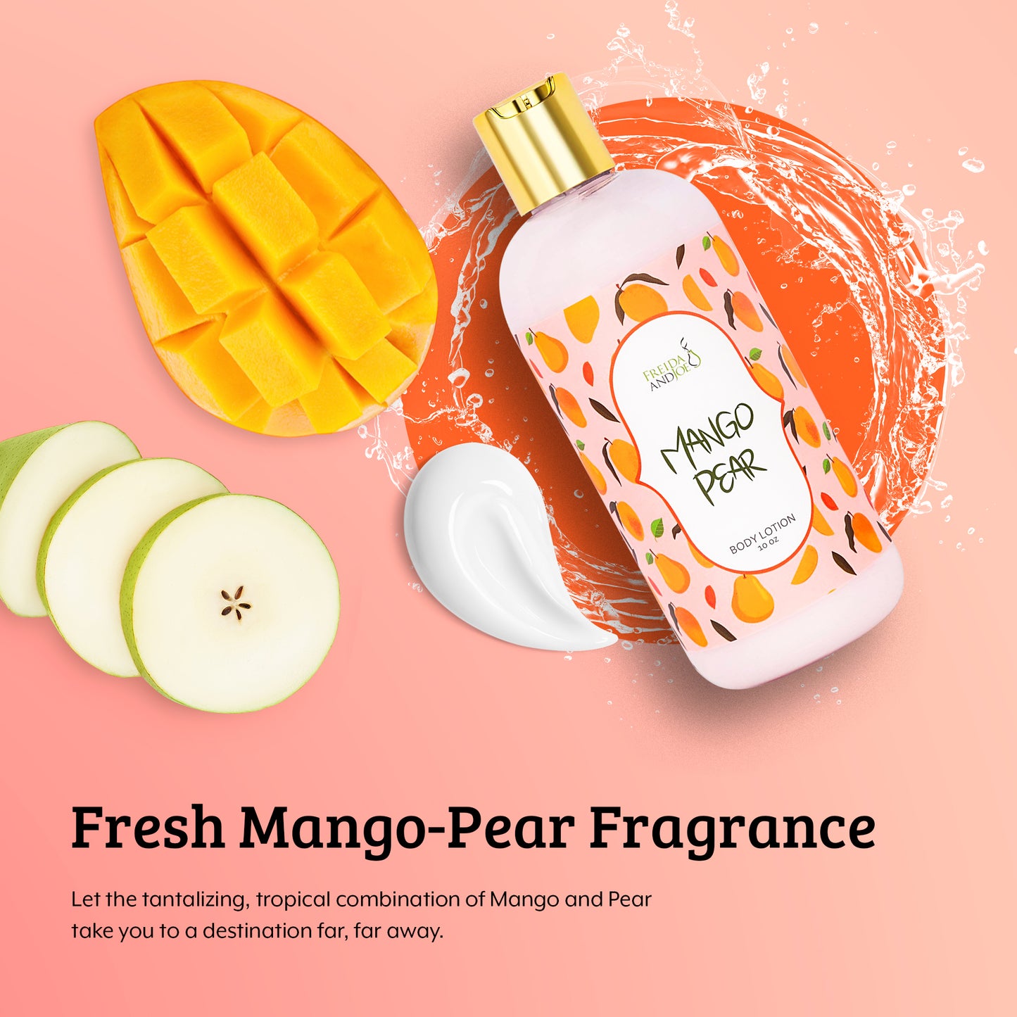 Mango Pear Fragrance Body Lotion in 10oz Bottle