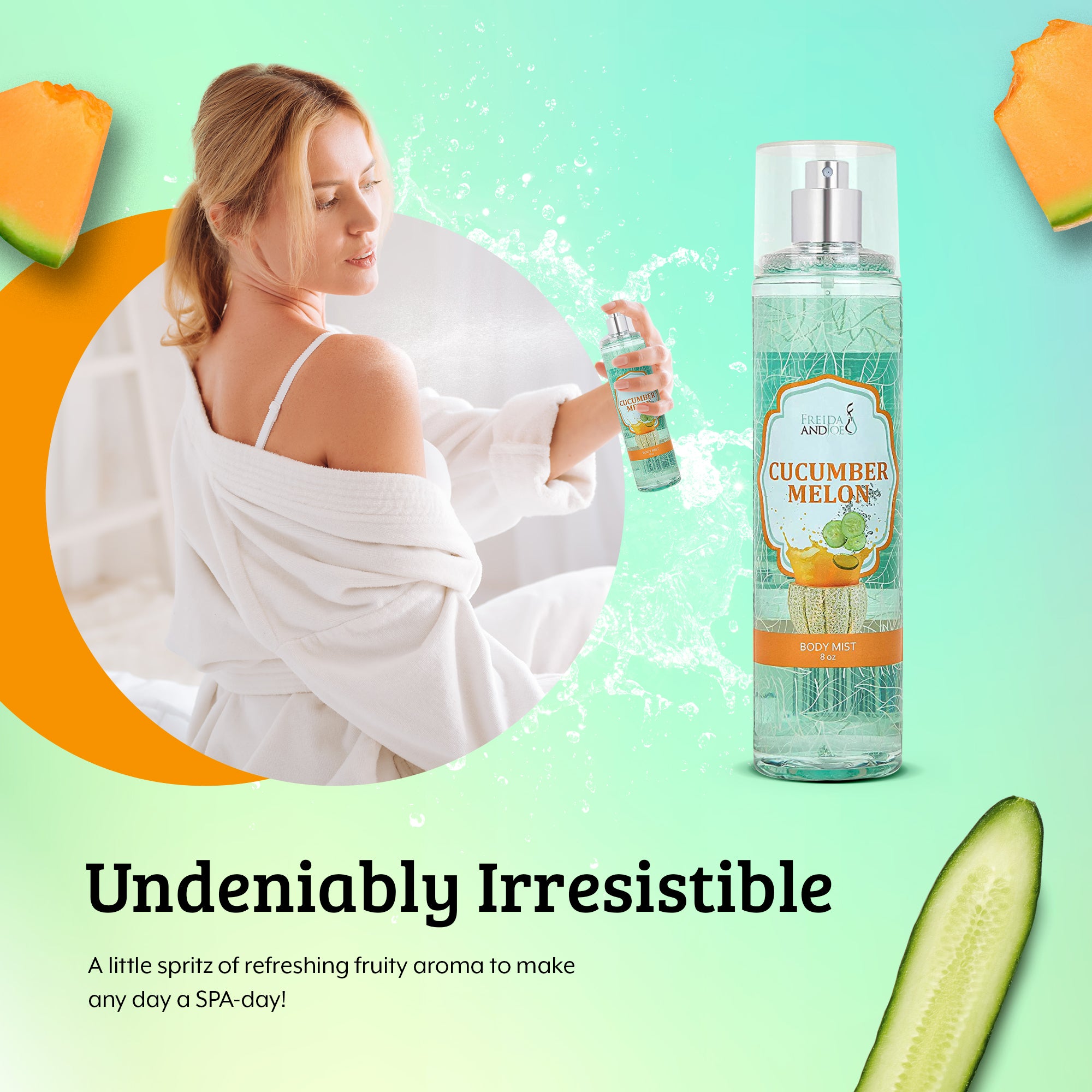 Cucumber melon body online spray