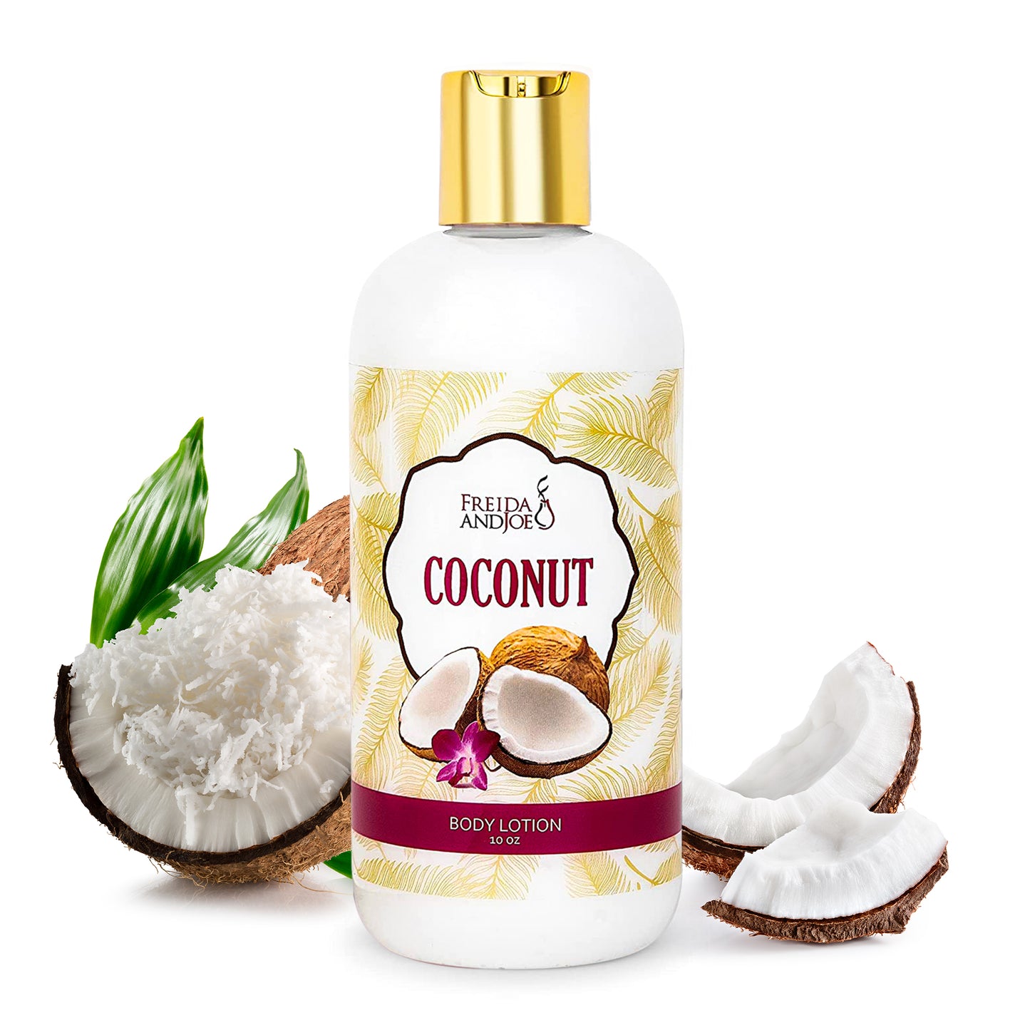 Coconut Fragrance Body Lotion in 10oz Bottle