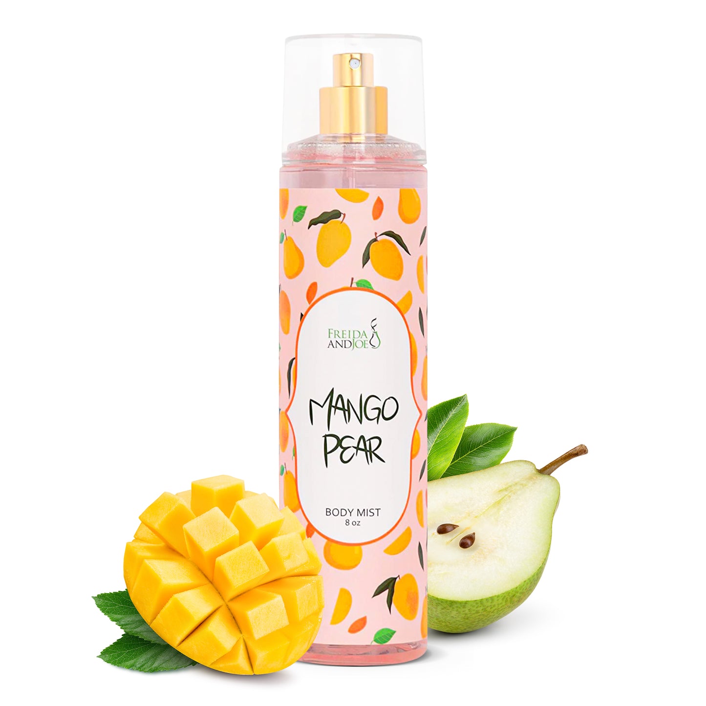 Mango Pear Fragrance Body Mist in 8oz Spray Bottle