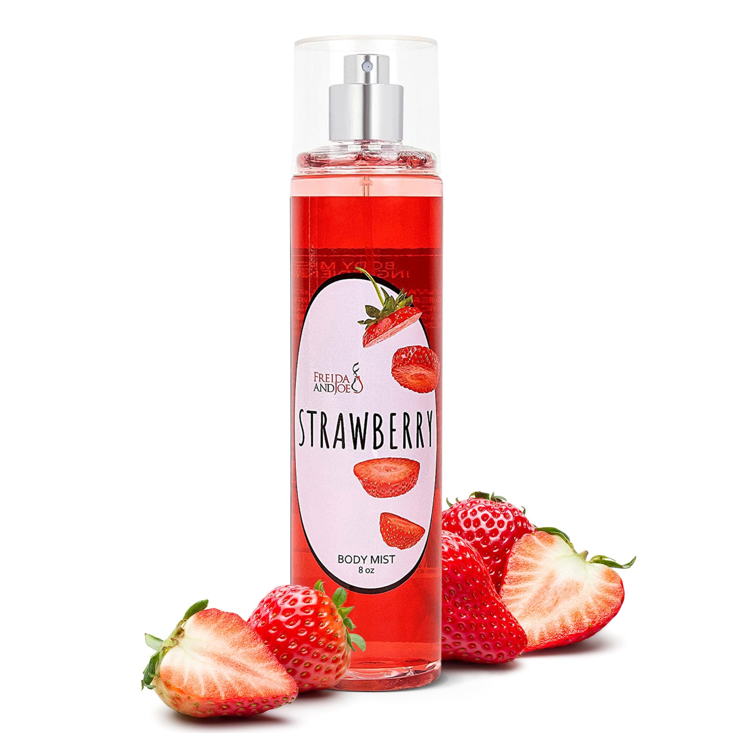 Strawberry Fragrance Body Mist in 8oz Spray Bottle