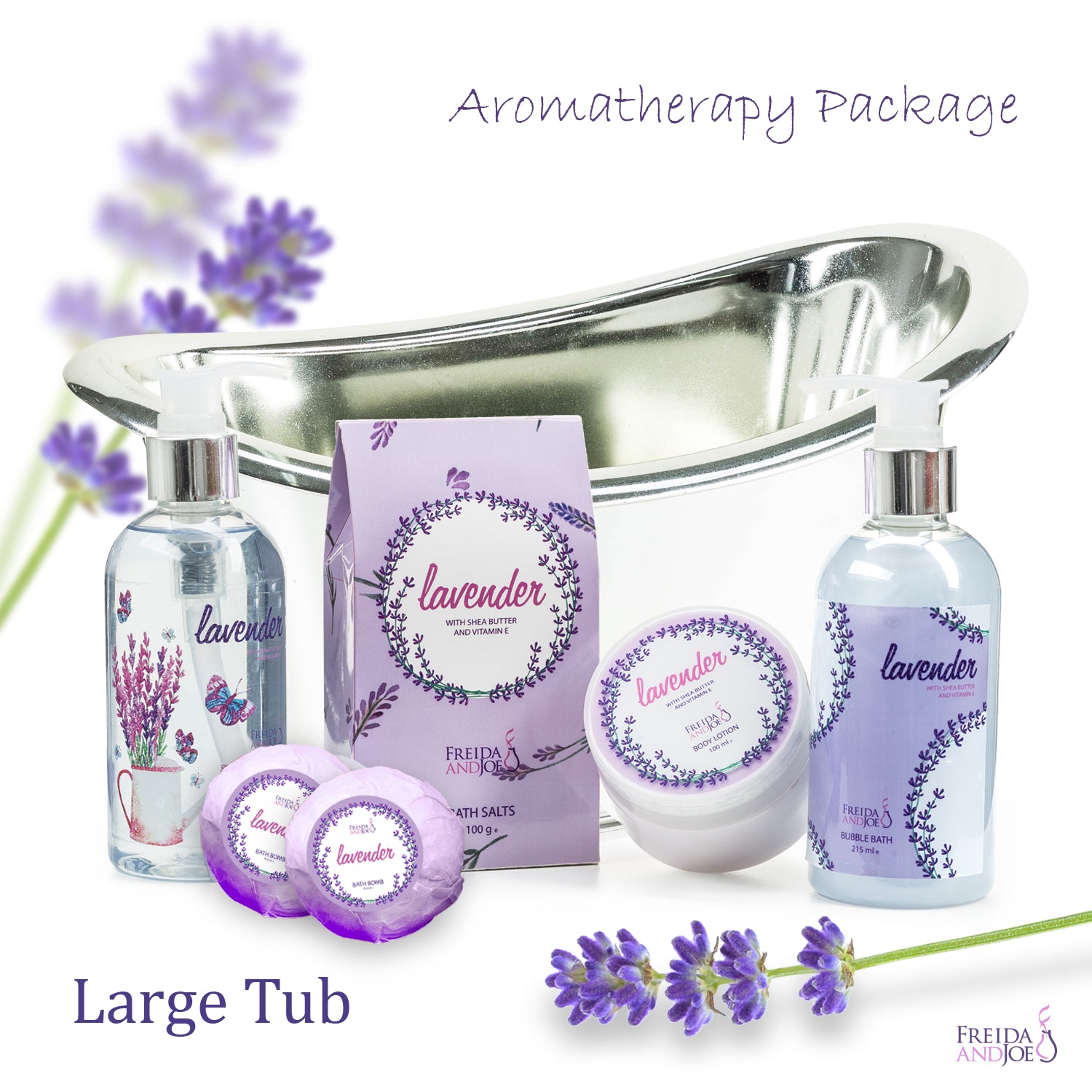 Whisk Me Away Lavender Gift Set - Lather & Fizz