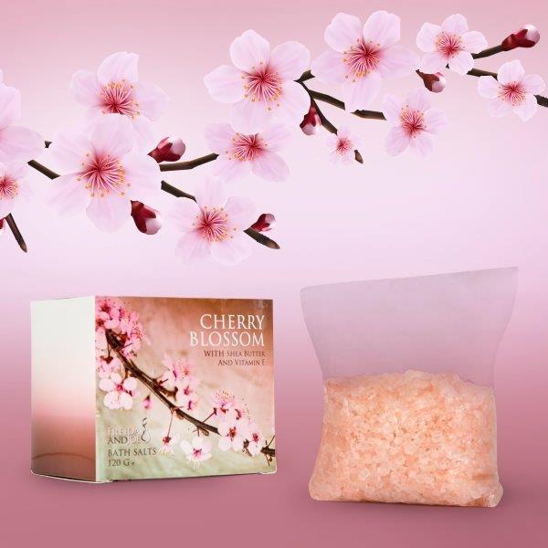 Cherry Blossom Spa Gift Set in Wood Curio